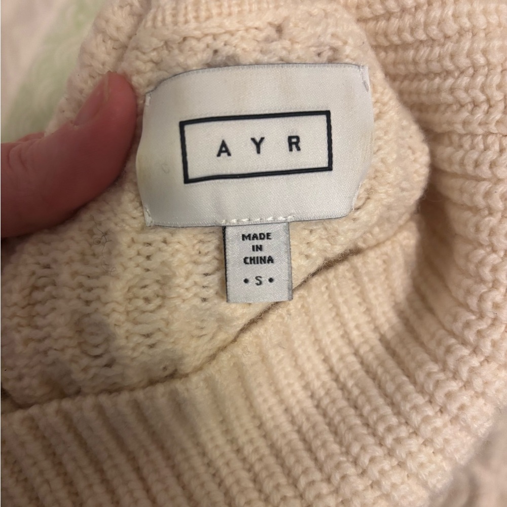 AYR Women's Cream Knit Sweater
